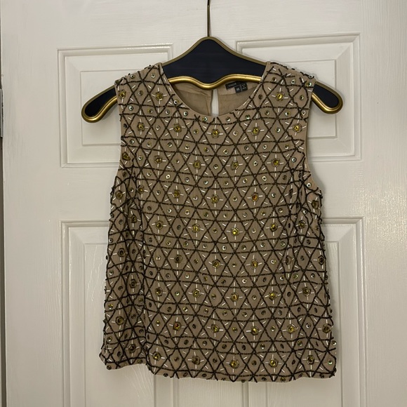 Vince Sparkly Beaded Sequin Top - Picture 1 of 7